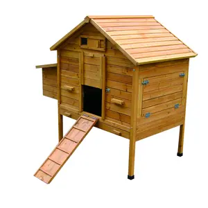 الأعلى مبيعًا قفص خشبي للحيوانات الأليفة قفص دواجن يُستخدم بمنحدر كبير مناسب لـ 8 طيور لعام للبيع