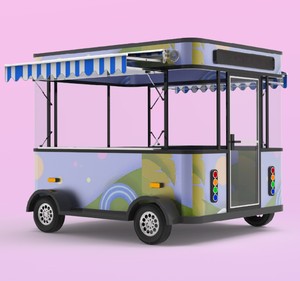 Tongcai Custom Round Model Street Mobile Kitchen Hotdog <strong>Cart</strong> Coffee Van Pizza Trailer Restaurant <strong>Fast</strong> <strong>Food</strong> <strong>Cart</strong> - Product Image 5