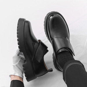 รองเท้าหนังเสริมส้นหนา สไตล์อังกฤษ รุ่นใหม่ประจำปี 2026 แบบสวมสบาย ติดตีนตุ๊กแก - Product Image 2