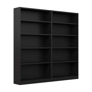 Juego de 2 estanterías altas de 5 niveles, estanterías de almacenamiento y exhibición para el hogar, oficina, sala de estar, biblioteca independiente - Product Image 2