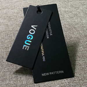 カスタム服紙タグバッグTシャツ高級服スイングタグラベル服バッグ販売価格ラベル - Product Image 1