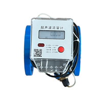 Débitmètre numérique ultrasonique tubulaire segmenté en acier inoxydable personnalisable, compteur d'eau liquide OEM, connexion à bride, précision 2%