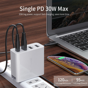 LAIMODA 48W PD cargador 18W qc3.0 PD rápido de carga usb multi-puerto de carga rápida de la cabeza de carga de cargador usb - Product Image 4