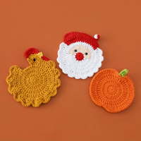 Meilleures ventes KIVA Lamb Rooster Coaster, dessous de plat en coton PP tissé à la main, style artistique simple, utilisation pour les fêtes