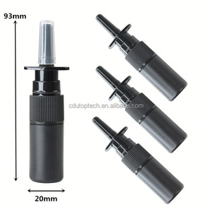Vente en gros de flacons de vaporisateur nasal vides en plastique noir beige blanc HDPE de 5ml 0.17oz pour l'emballage de produits pharmaceutiques - Product Image 4