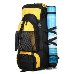 Sac à dos de montagne léger personnalisé de 50 l, doublure en nylon, grande capacité, randonnée en plein air, escalade, camping, randonnée, y compris la pluie - Product Image 3