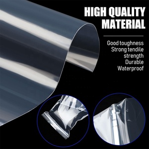 Kích thước tùy chỉnh Túi <span class=keywords><strong>Ziplock</strong></span> tái sử dụng với <span class=keywords><strong>PE</strong></span> rõ ràng dây kéo nhựa bao bì thực phẩm tổ chức với logo in an toàn - Product Image 5