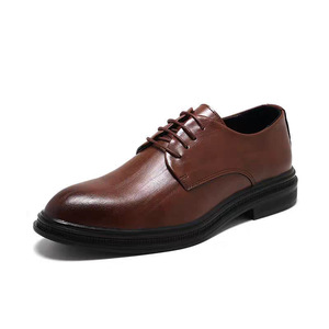 Zapatos de Cuero para Hombre con Suela de Goma Premium, Calzado Sin Cordones de Estilo Británico, Zapatos Formales para Negocios y Bodas - Product Image 6