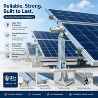 Support de montage inclinable pour panneau solaire en alliage d'aluminium réglable, kit de support solaire pour toit de camping-car, bateau, système de montage PV extérieur