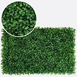 Erba artificiale parete di legno di bosso siepe per la decorazione di nozze giardino paesaggio & Decking pianta sfondo decorativo finto verde