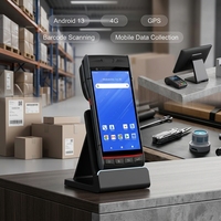 Terminal PDA Dingdata DP60 de 5.5 Pulgadas con Sistema Android 13 de Alta Definición, Resistente al Agua IP54, Robusto, con GPS 4G y Escáner de Código de Barras 2D