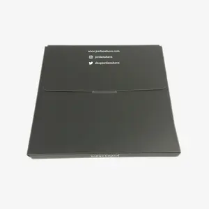 Boîte d'enveloppe Boîte de papier de processus UV noir Foulard en soie Mouchoir Serviette Lunettes Tissu Écharpe Carton d'emballage - Product Image 4