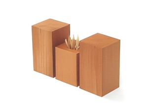 Juego de Porta Palillos de Madera Minimalista, Decoración de Mesa de Madera Natural, Accesorio de Cocina - Product Image 1