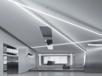 Vente flash : Lumière linéaire pour plafond en plâtre, profil de bande LED, diffuseur en PC, encastré, canal de lumière LED à fente en T, 1m 2m 3m