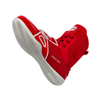 Chaussures de boxe et de lutte montantes en gros, respirantes, antidérapantes, avec protection de la cheville, à lacets, pour adultes, idéales pour la gym, le dojo et le sparring