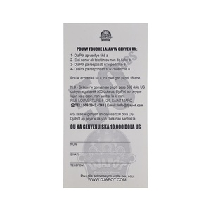 Venta al por Mayor de Boletos de Lotería Instantáneos de Papel Raspable, Fábrica de Impresión de Boletos de Lotería - Product Image 4