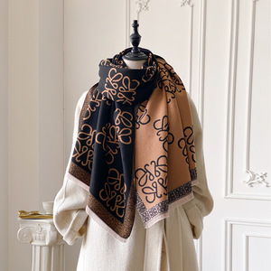 Melard Vintage Design Écharpe d'hiver pour <span class=keywords><strong>femme</strong></span> Niche élégante Plaid Patchwork Imitation Cachemire <span class=keywords><strong>Cape</strong></span> avec glands Châle - Product Image 3