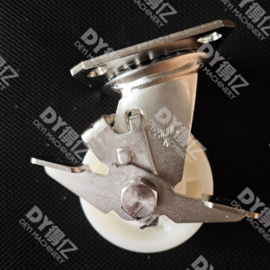 हार्डवेयर कैस्टर, 4 "स्टेनलेस स्टील स्विवेल ब्रेक कैस्टर, औद्योगिक कैस्टर व्हील के साथ - Product Image 6