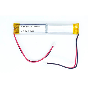 Small Width Lipo Battery BW601235 200mah 3.7v Rechargeable in Stock Brand for Camera Wireless Mouse <strong>Alcohol</strong> <strong>Tester</strong> - Product Image 1