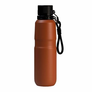 Bouteille d'eau sport isotherme en acier inoxydable 304 avec logo personnalisé, tasse à paille pour voiture, cordon portable, compatible véhicule, cadeau - Product Image 3