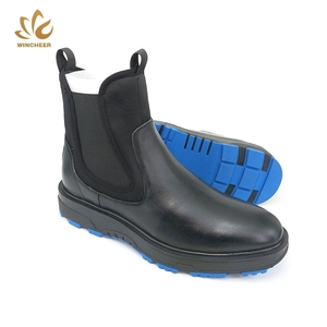 2019 Mode personnalisé <span class=keywords><strong>noir</strong></span> en gros <span class=keywords><strong>chelsea</strong></span> bottes de mode pour hommes - Product Image 2