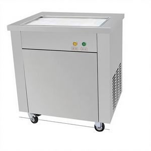 Máquina de helados fritos tailandeses KOIDA 2-SCHIGER con control de temperatura inteligente, bandeja larga para molino de harina de panadería, componente de núcleo del motor - Product Image 1