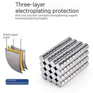 Aimants plats en terres rares à haute résistance, sur mesure, de qualité N25-N60, pour usage industriel, diamètre 8x3 8mm 10mm 12mm, disque <span class=keywords><strong>plat</strong></span> - Product Image 6