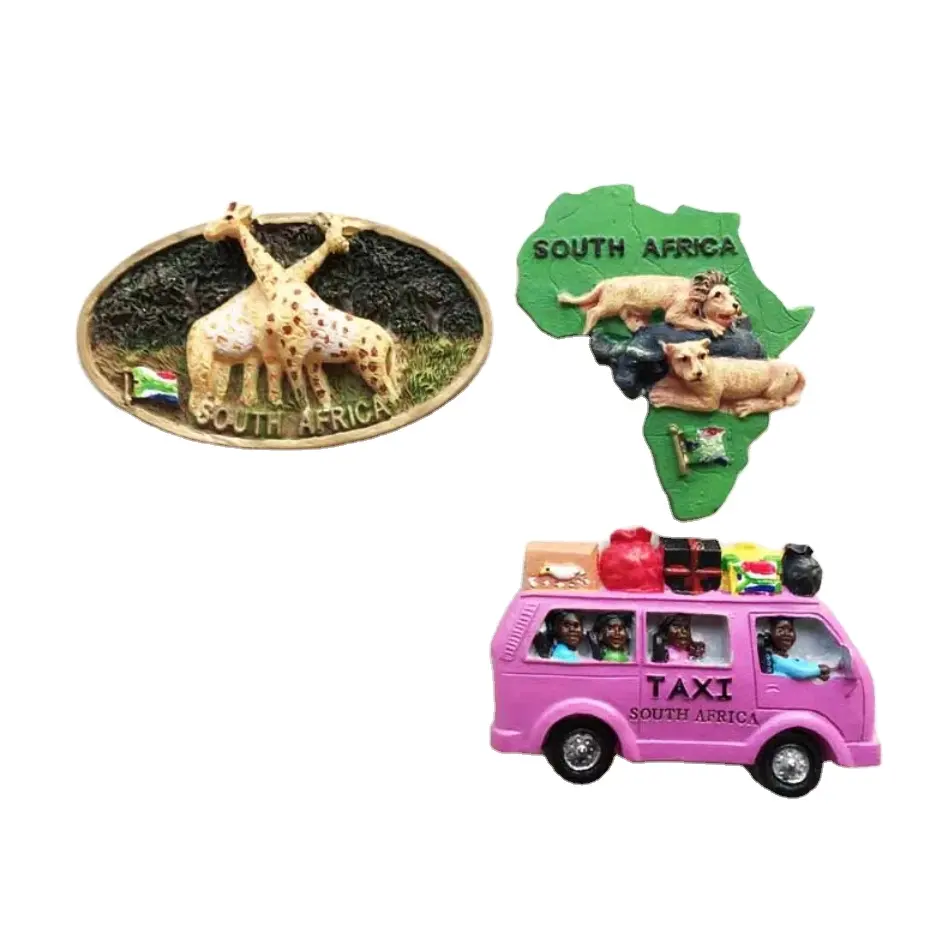 World Travel Frigorífico Ímã Lembrança A África Do Sul LionTAXI Quênia Girafa Ímã Frigorífico Decor Presente Do Negócio Idéias