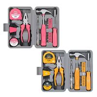 Manual Household Hardware Combination Tool Set with 3-Year Warranty Hard Case Carbon Steel Hand-Powered for Home Use