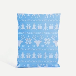 Giáng sinh Poly bưu phẩm khá dày tự dính gửi thư phong bì màu xanh 6x9 10x13 vận chuyển túi - Product Image 3