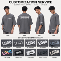 T-shirt Boxy Personnalisé OEM pour Homme, Col Rond, Coupe Décontractée Ample, Respirant, Écologique, en Coton Durable, Vêtement de Sport, Style Urbain
