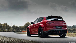Nouvelle barre de renforcement de pare-chocs en fibre de carbone pour Alfa Romeo Stelvio première génération SUV, style amélioré avec matériau Romeo auto-adhésif - Product Image 6