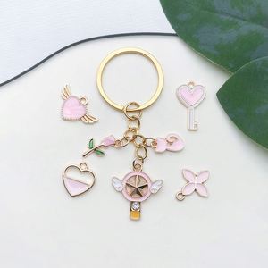 1 colgante rosa DIY hecho a mano, material para accesorios de joyería, para pendientes, collares, colgantes, artesanías metálicas - Product Image 2