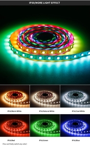 DC 12V Sk6812 Smd5050 Rgbw Rgbww <span class=keywords><strong>4</strong></span> <span class=keywords><strong>In</strong></span> 1 Programmering Individueel Adresseerbare Flexibele Magische Slimme Led Pixel Strip Licht - Product Image 6