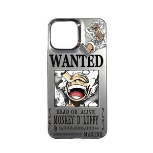 Étui de téléphone pour <span class=keywords><strong>iPhone</strong></span> <span class=keywords><strong>11</strong></span> 12 13 14 15 16 17Promax, en argent, double couche, IMD électro-plaqué, motif anime Luffy, dessin animé, coques de téléphone mobiles - Product Image 6