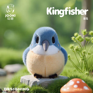 Jouet en peluche mignon, famille d'oiseaux colorés, peluche moelleuse, jouet en peluche vibrant, animal en peluche pour enfants, décoration de la maison, cadeaux d'anniversaire - Product Image 2