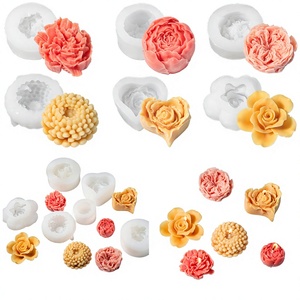 Nuove Idee Fai-da-te: Stampo in Silicone 3D per Candele Aromaterapiche a Forma di Fiore, Peonia e Rosa, per Pietre Profumate e Sapone - Product Image 5