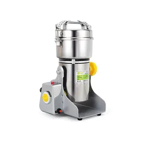 Herb Powder Grinder Metal Silver Powder Machine Electric Herb/Spice Mill Grinder For Home Use Powder Grinder Silver