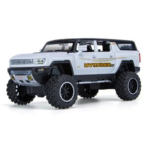 Modelo de Auto de Metal Fundido a Presión a Escala 1:24 de Hummer SUV, con Luces y Música, Mecanismo de Retroceso, para Niños de 8+ Años, Venta al Por Mayor - Product Image 1