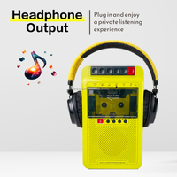 Lecteur de cassette rétro ELETREE, haut-parleur sans fil, lecteur de musique USB TF Card, enregistreur rechargeable, logo personnalisé, cadeau promotionnel OEM