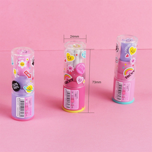 ممحاة إبداعية على شكل أحمر شفاه ومبراة أقلام 2 في 1 متعددة الوظائف للطلاب، أدوات مكتبية إبداعية بالجملة - Product Image 2