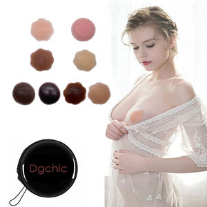 Invisible cubre pezón empanadas mujeres adhesivo reutilizable mama pezón cubre - Product Image 1