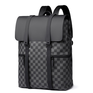 Sac à dos réfléchissant à motif géométrique irisé avec rabat et fermeture à boucle pour <span class=keywords><strong>homme</strong></span>, idéal pour les voyages et les affaires - Product Image 5