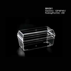 Thiết kế mới trong suốt cấp thực phẩm Pet bánh bao bì container với dập nổi và nắp - Product Image 6