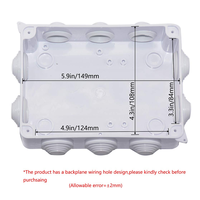 Boîtier en plastique ABS étanche Boîte de jonction Boîtier électronique universel Boîtier électrique 150*110*70mm