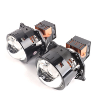 Lampe de phare à lentille de projecteur Bi LED 120W 3,0 pouces pour voitures universelles, système d'éclairage automobile, lentille de projecteur Biled 3 pouces