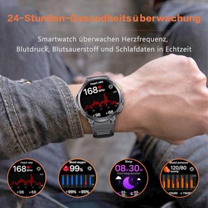 Montre connectée EDS K66, grand écran HD de 1,85 pouce, lampe torche LED, montre de fitness, 730 mAh, étanche IP68, plus de 120 modes sportifs pour Android IOS - Product Image 5
