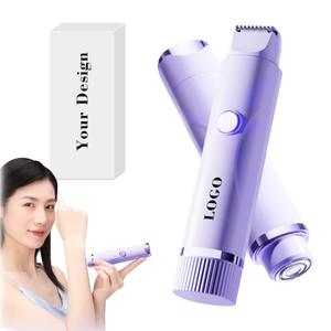 0728 เครื่องกำจัดขนแบบสองหัว รุ่นขายดี กำจัดขนได้ล้ำลึก ทนทานต่อการใช้งาน ใช้กับบิกินี่ได้ ชาร์จด้วย Type-C - Product Image 3