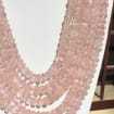 Collar con talla de calabaza de cuarzo rosa, cuentas de piedras preciosas naturales, joyería curativa en capas - Product Image 5