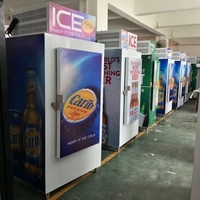 Congélateur commercial intérieur/extérieur pour sacs de glace, avec gaz écologique R290, capacité 30 pieds cubes, 80 sacs